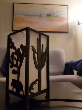 Custom Made Sonoran Life - Designer Wooden Lamp
