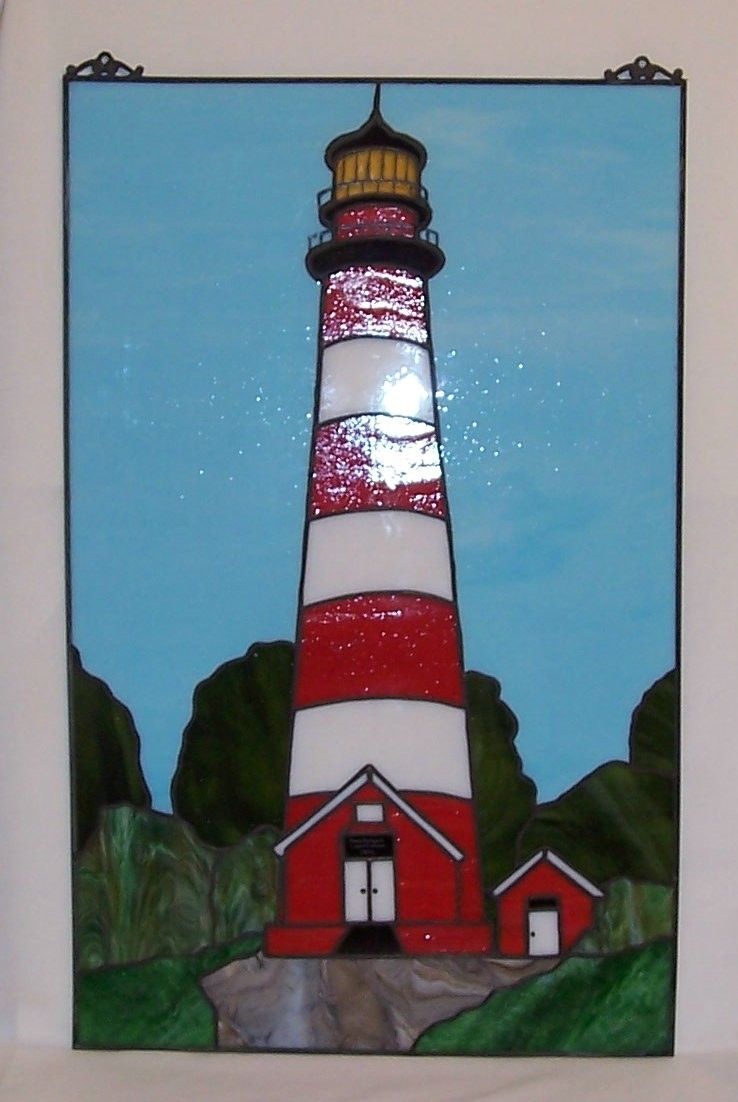 Custom Assateague Lighthouse Stained Glass Panel P 7 By Terraza Custom Assateague Lighthouse Stained Glass Panel P 7 By Terraza Custommade Com