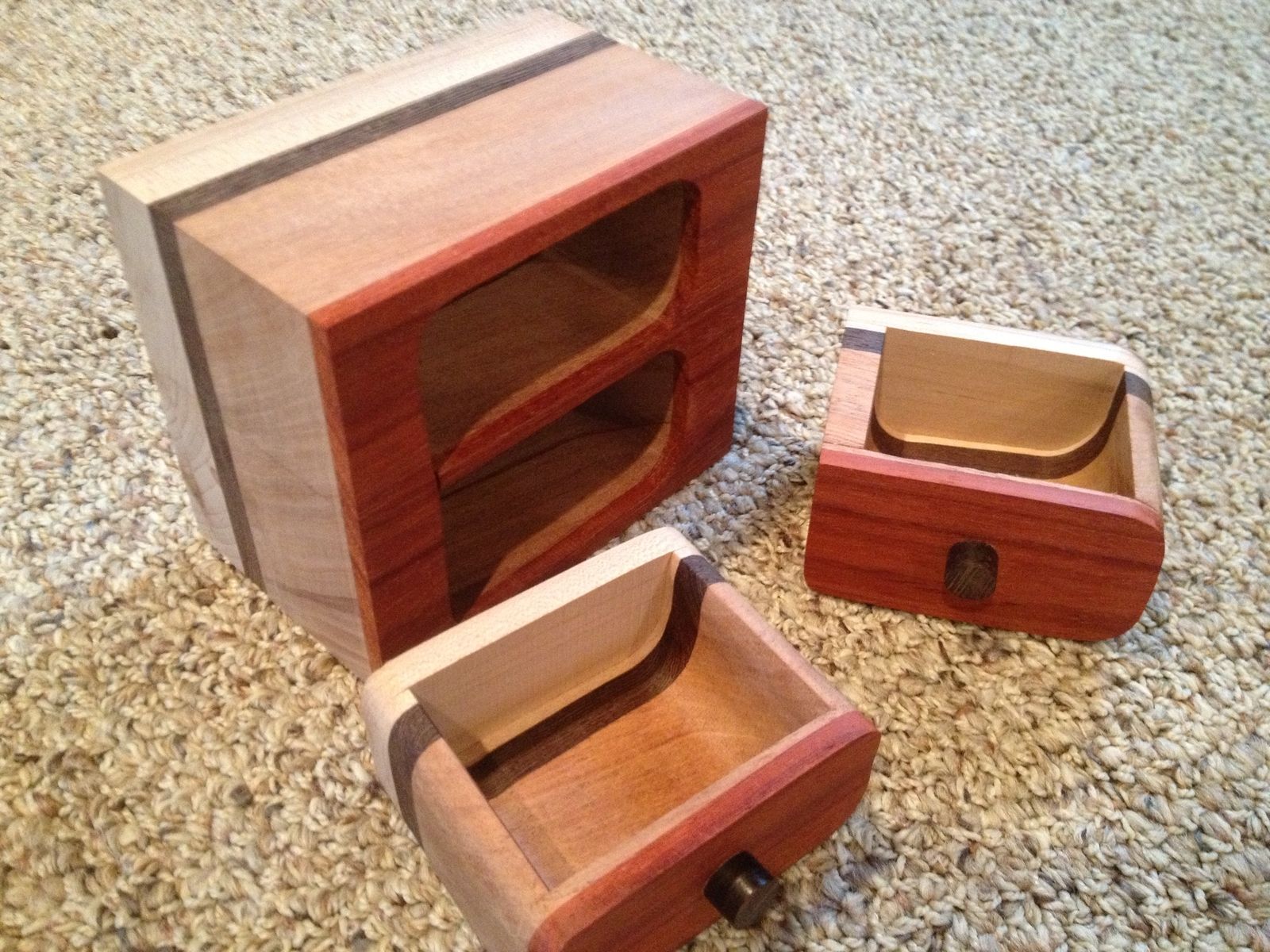 Handmade Bandsaw Jewelry Boxes by Live Edge Woodcrafts