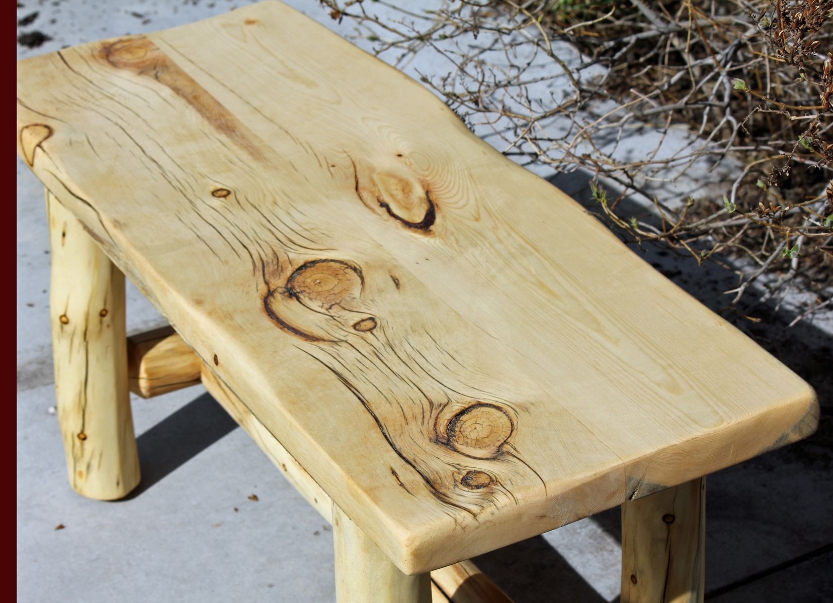 Hand Crafted Rustic Log End Tables Nightstands And Coffee Tables By   144492.538503 