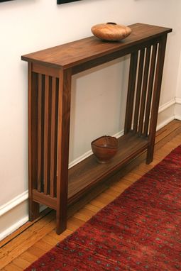 Custom Made Walnut Hall Table