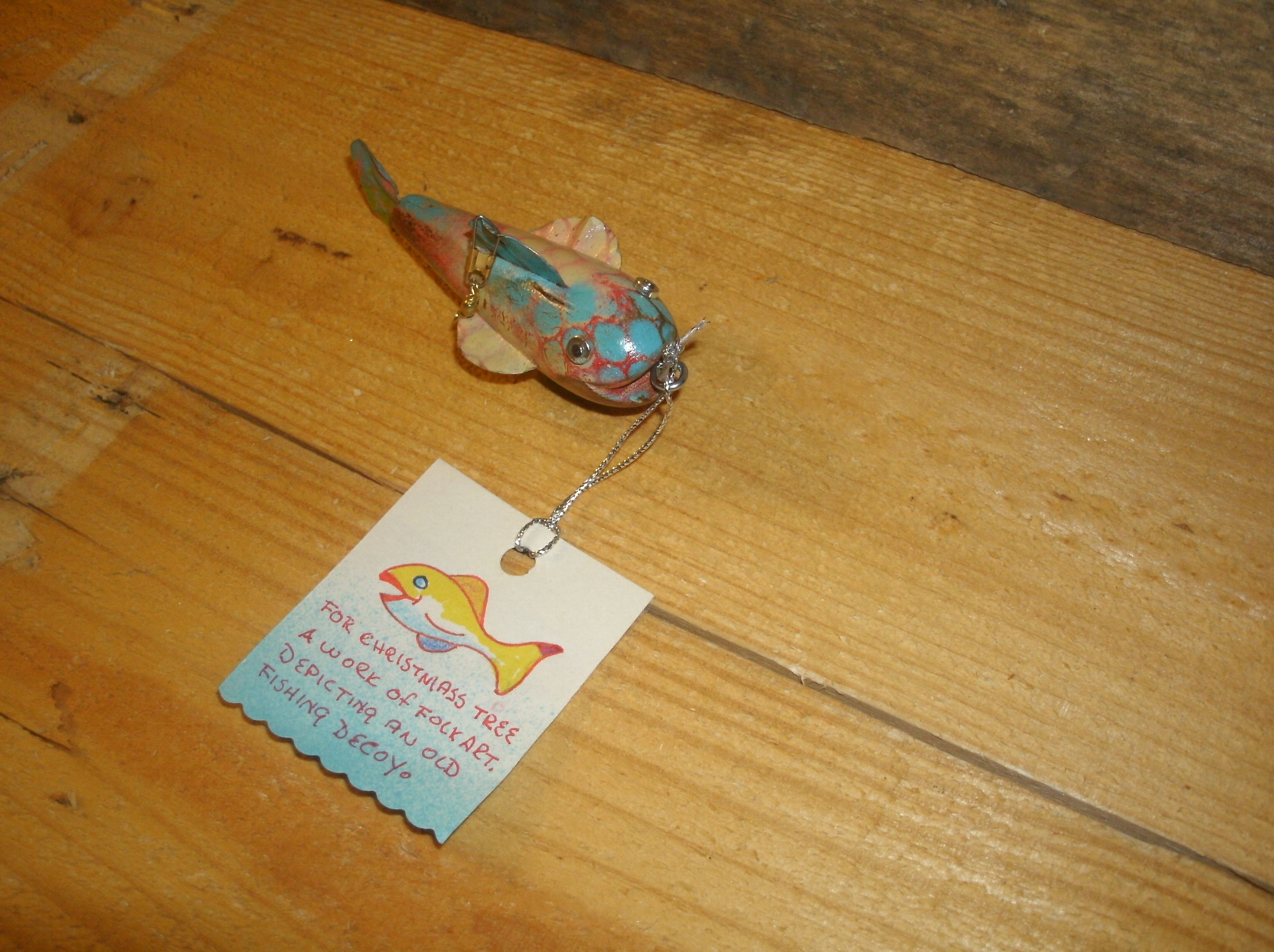 Hand Crafted 'Antiqued' Ice Fishing Decoys by Fatdog Productions