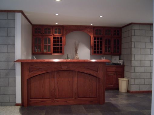 Custom Made Classic Oak Bar