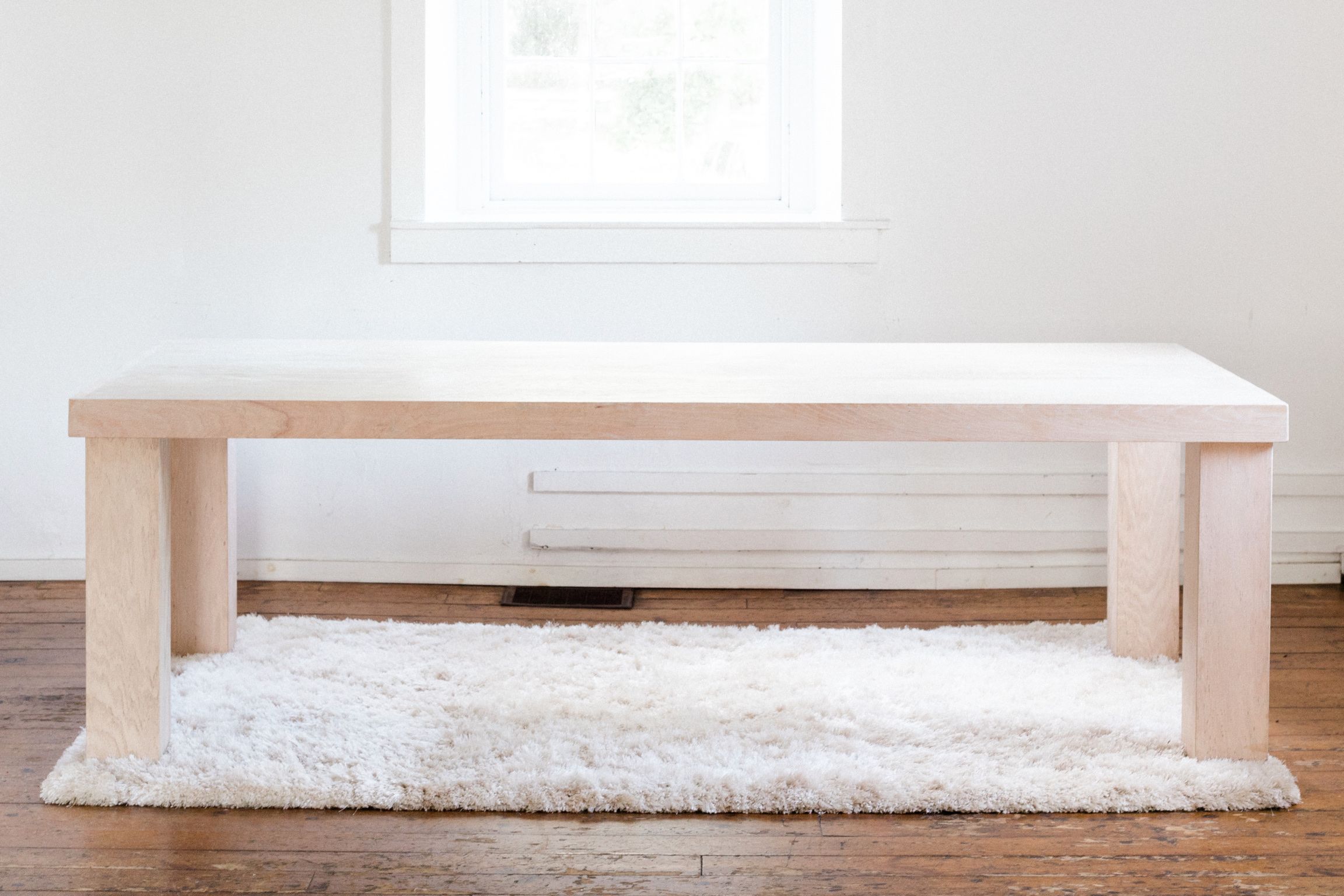 Buy Hand Crafted Modern Whitewashed Oak Table