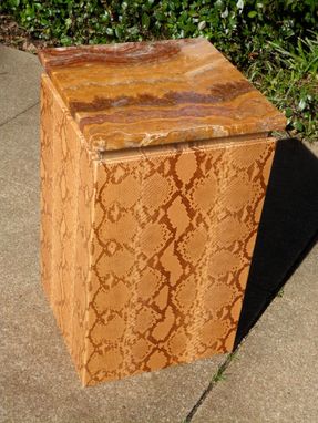 Custom Made Pair Of Python Occasional Tables