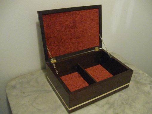 Custom Made Trinket Box With Custom Intarsia