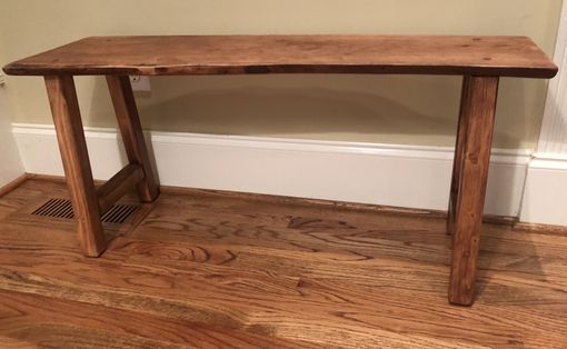 Custom Made Table Rustic Cherry And Pecan With Live Edges