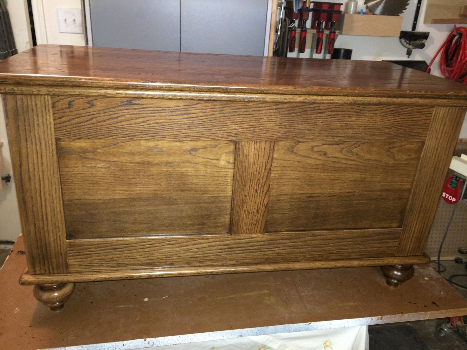 Handmade Oak Blanket Chest By Tom S Handcrafted Furniture Custommade Com