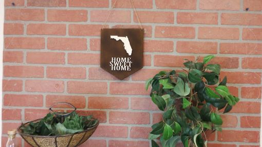 Custom Made Home Sweet Home State Sign