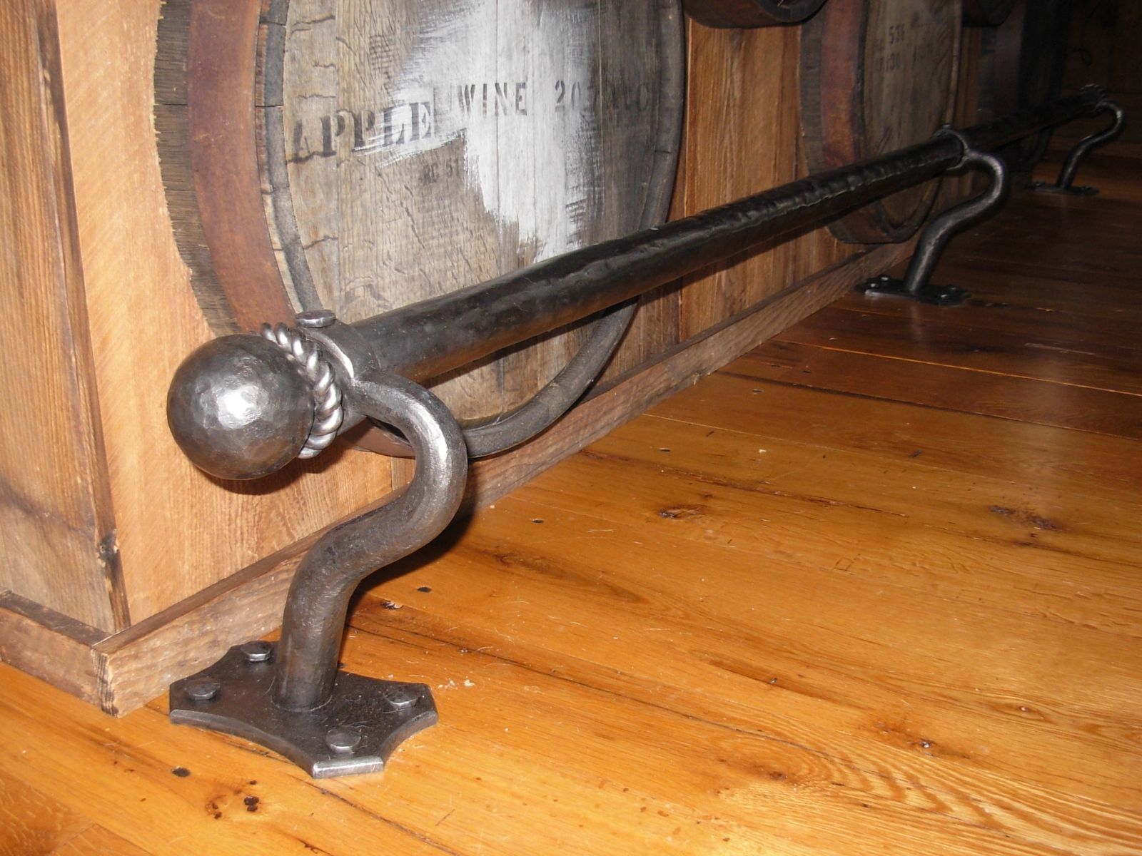 bar foot rail for kitchen island