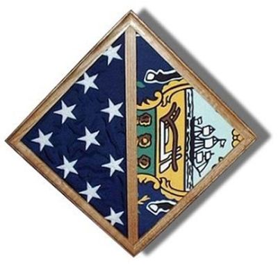 Custom Made Flag - Wall Mounted Box - Fit Burial Flag Case