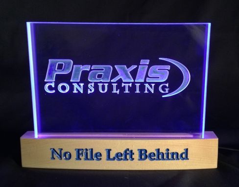 Custom Made Praxis Consulting Desktop L E D Sign