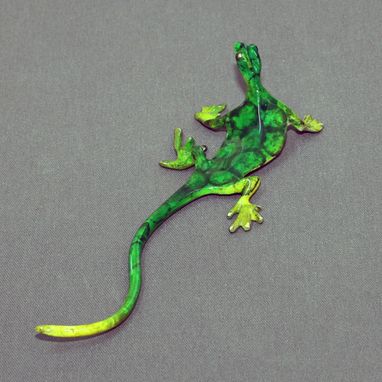 Custom Made Awesome Bronze Lizard Gecko Figurine Statue