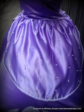 Custom Made Sofia The First Princess Inspired Dress Gown - Adult Size With Pearls