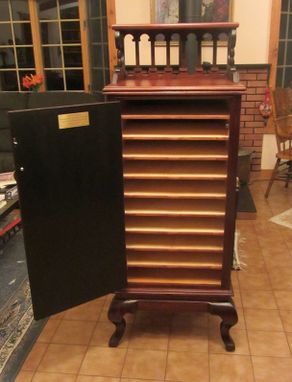 Custom Made Victorian Sheet  Music Cabinet