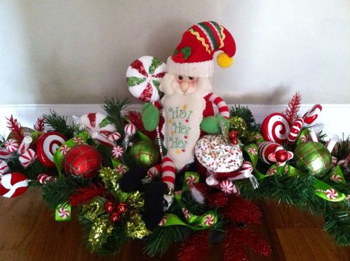 Custom Made Christmas Santa Centerpiece