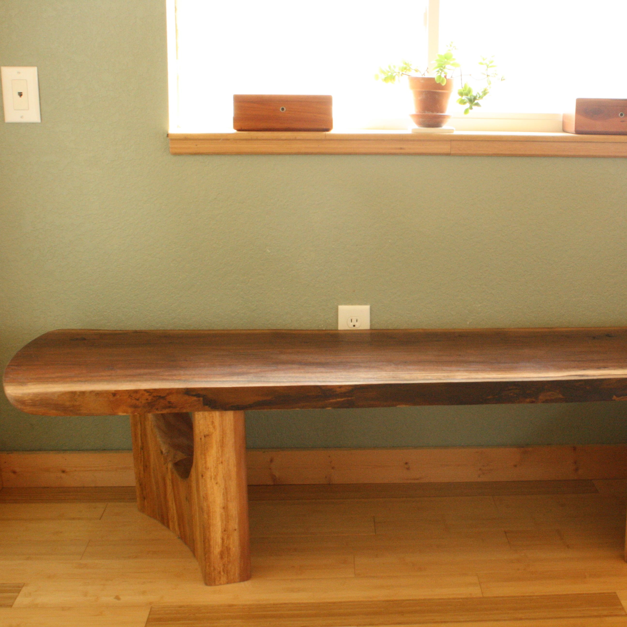 Hand Made Live Edge Walnut Bench Or Coffee Table by Warnock Woodwork ...