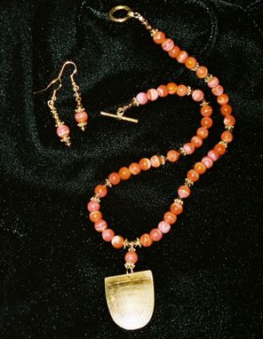 Custom Made Beaded Necklace With Indian Amulet