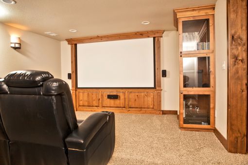 Custom Made Home Theater Woodwork