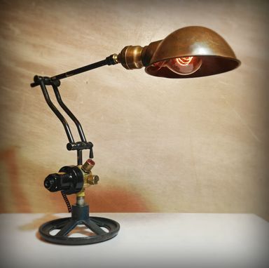 Custom Made Reclaimed Steampunk Task Lamp