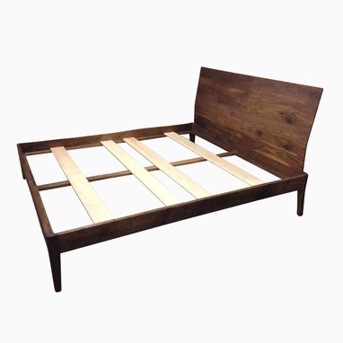 Custom Made Walnut Platform Bed