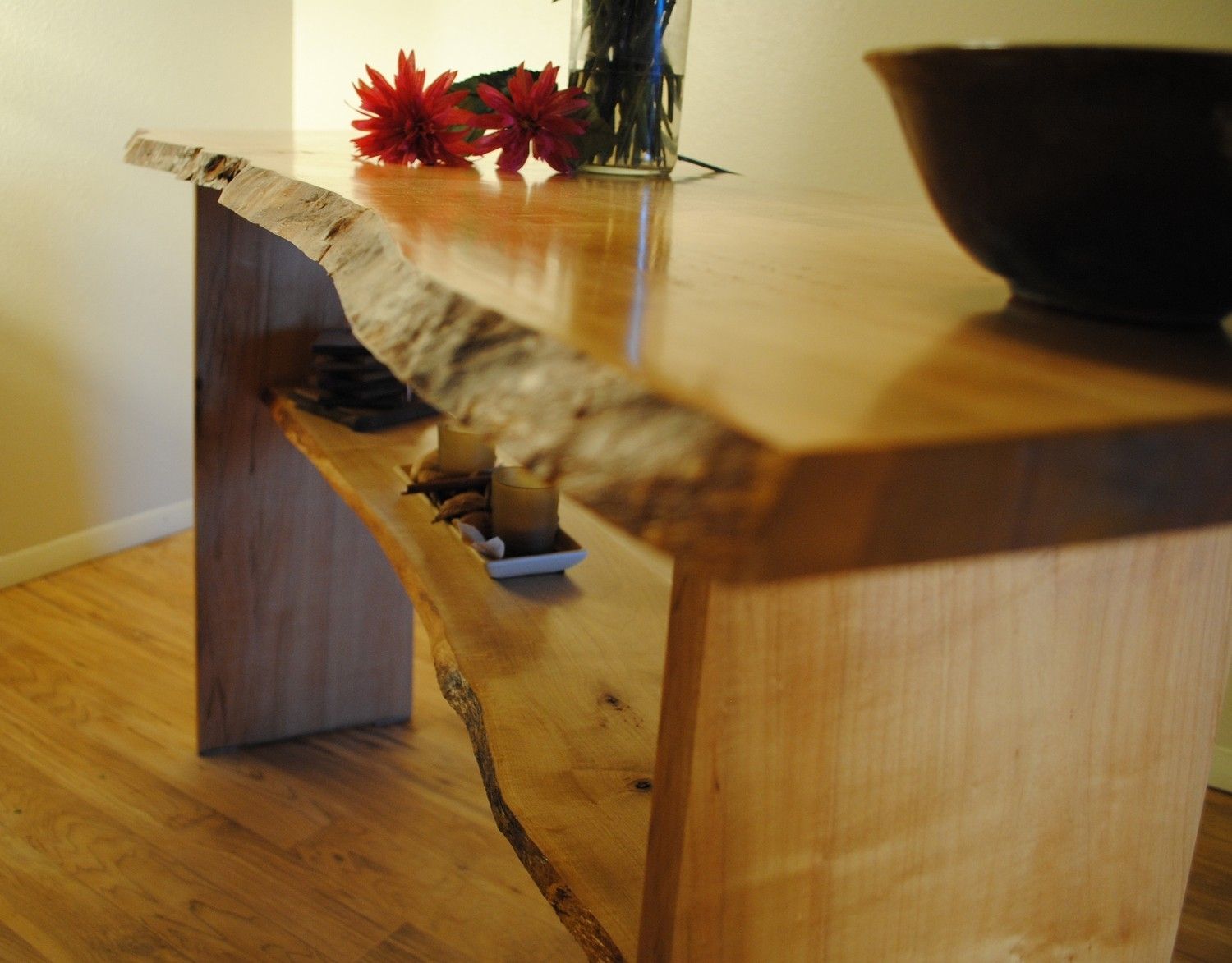Hand Made Maple Console Table by bolderELEMENTS