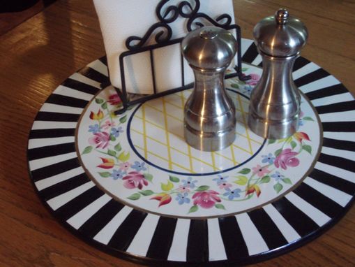 Custom Made Hand Painted Lazy Susan - 16 Inch