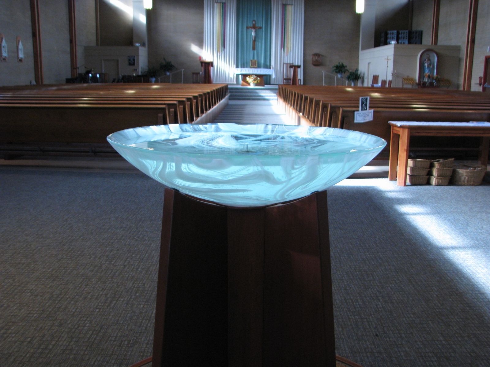 Custom Baptismal Font Glass Only By George C Scott Studios