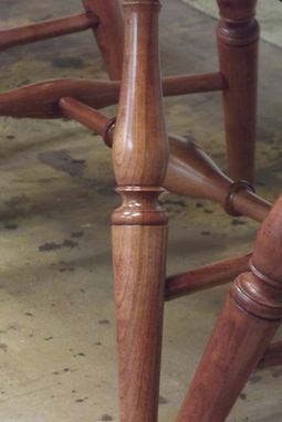 Custom Made Solid Cherry Bow Back Windsor Chairs