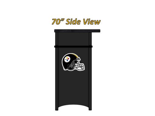 Custom Made 70" Pittsburgh Steelers Liquor Home Bar Cabinet