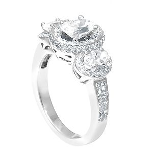 Buy a Hand Crafted Diamond Engagement Ring, Halo Engagement Ring ...