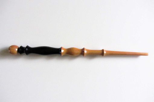 Custom Made Magic Wand - Harry Potter Inspired - Wood Wand - Ebony & Pink Ivory