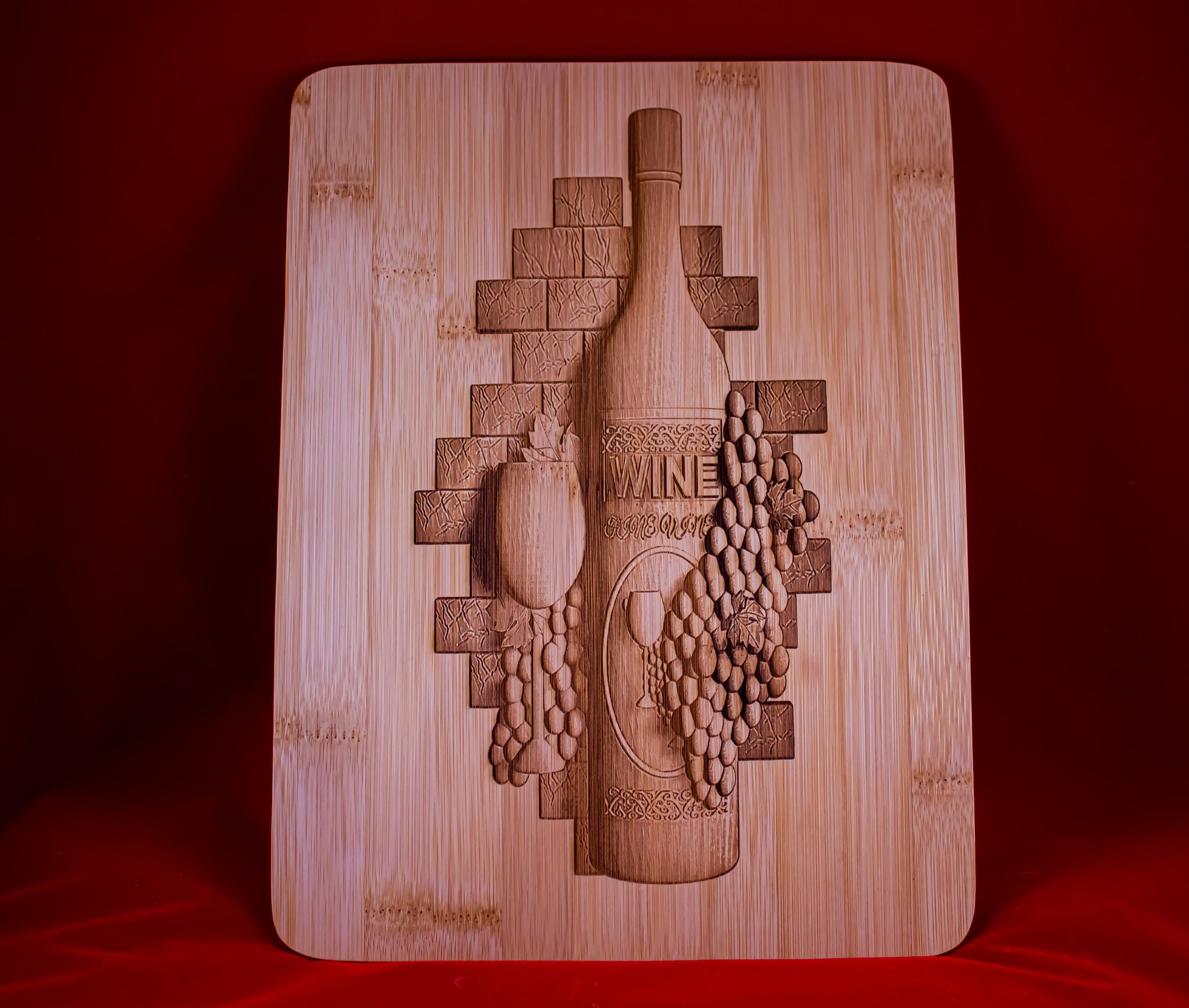 Be Our Guest Laser Engraved Bamboo Cutting Board