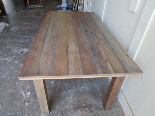 Custom Made Reclaimed Wood Dining Table Made From Reclaimed Wood In The Usa