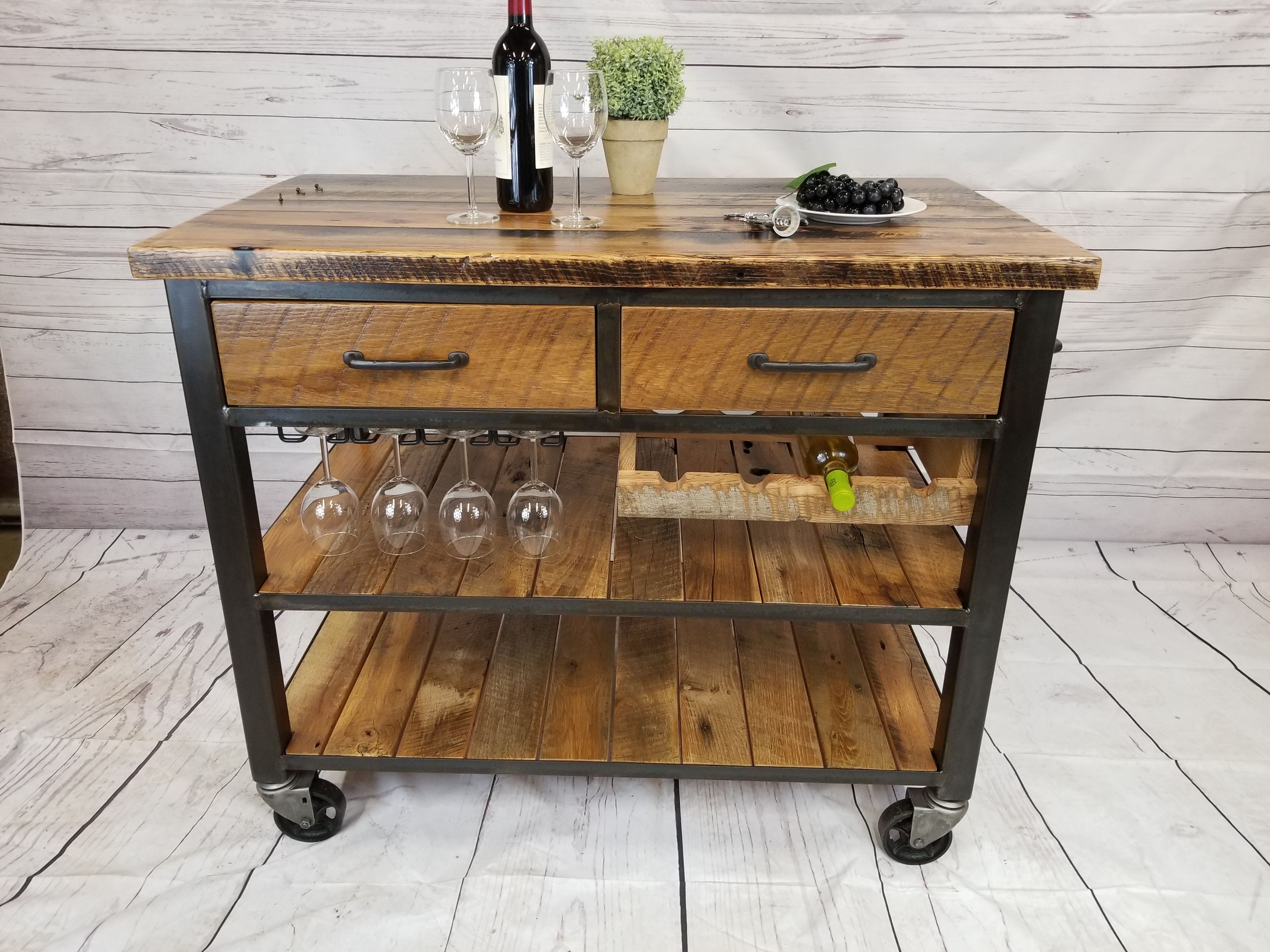 bar top kitchen island cart diy