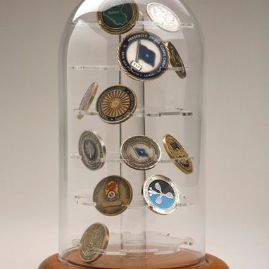 Custom Made Challenge Coins Case, 36 Coins Display