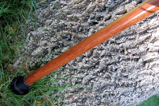 Custom Made Walking Cane - Zebrawood - Brazilian Cherry - Accent Ash And Bloodwood 34