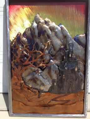 Custom Made Dark Castle Scene  3ft X 4ft Tall