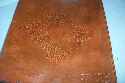 Custom Made Leather Photo Album With Tree Of Life Design