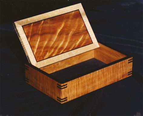 Custom Made Hinged Curly Koa Box