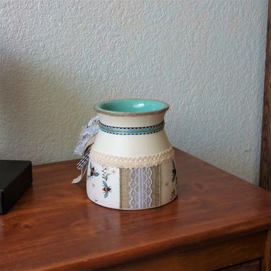 Custom Made Honey Bee Jar Decorative Canister Bee Vase Makeup Organizer