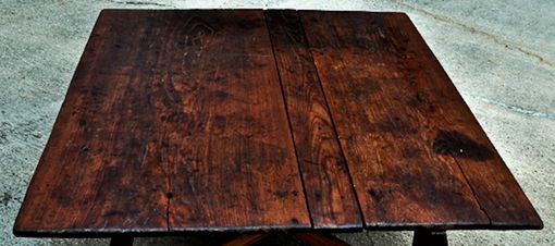 Custom Made Sawbuck Trestle Tables