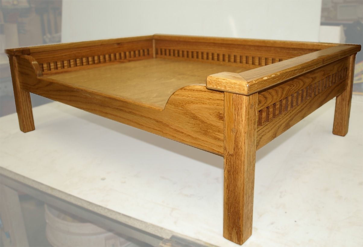 Handmade wooden 2024 dog beds