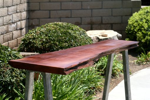 Custom Made Old Growth Redwood Console Table