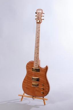 Custom Made Quarter-Sawn Cherry Lincsonic Electric Guitar