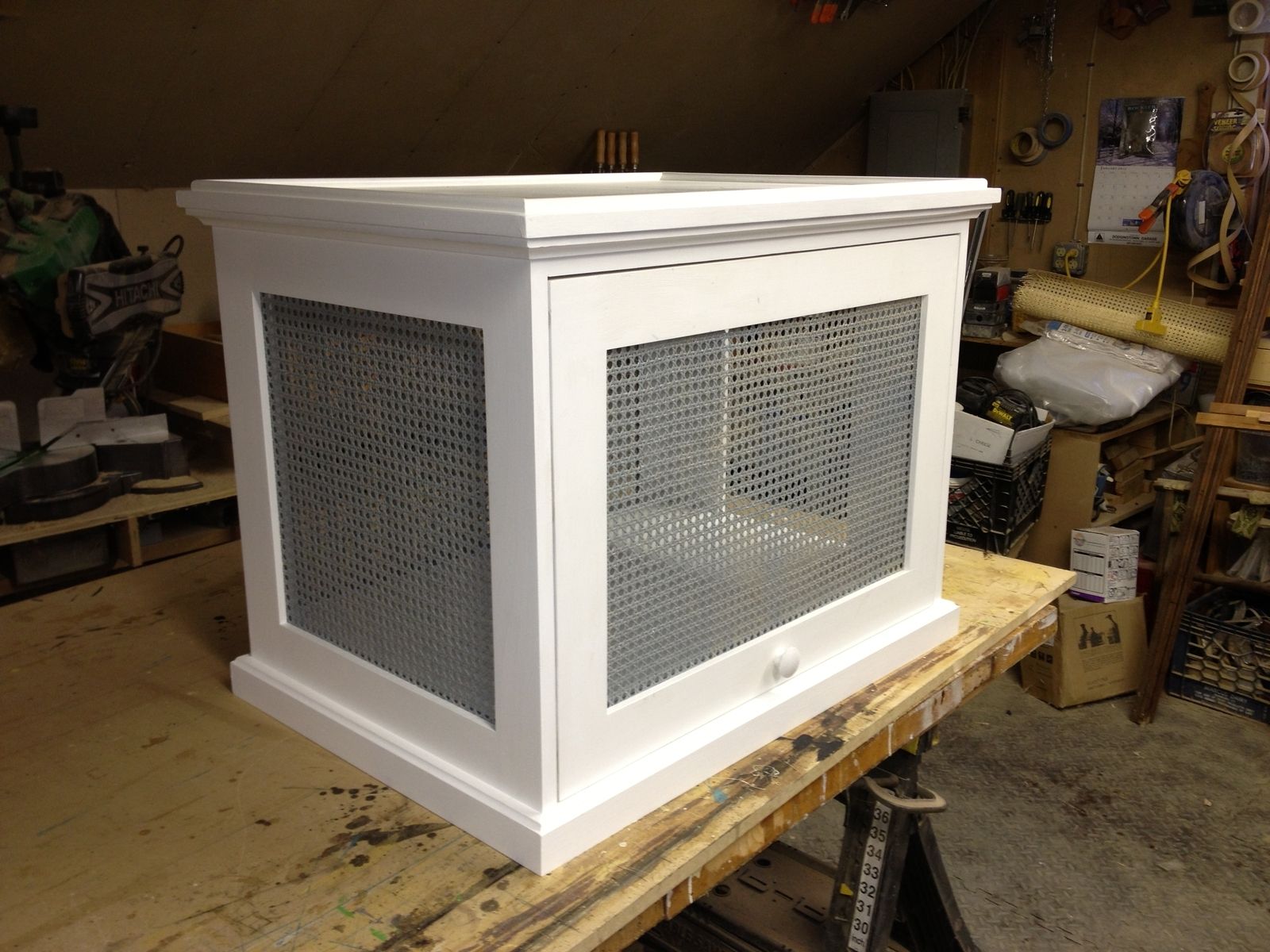 Custom Made Concealed Litter Box by Summerwood Woodworks