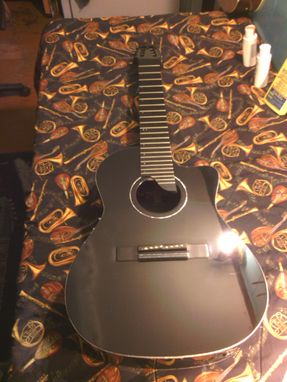 Custom Made 8 Nylon Stringed, Acoustic/Electric With Midi
