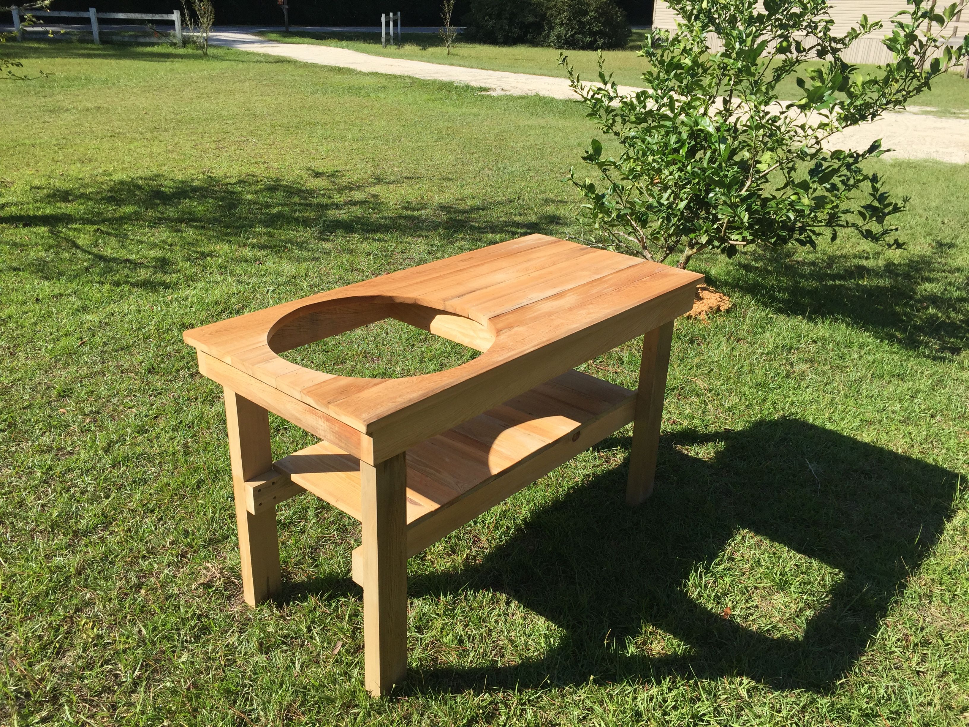 Custom Green Egg Grill Table! by Coastal Country Creations