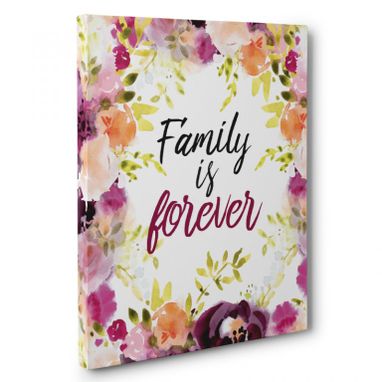 Custom Made Family Is Forever Canvas Wall Art