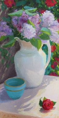 Custom Made Lilacs (Within The Garden)  Oil Painting